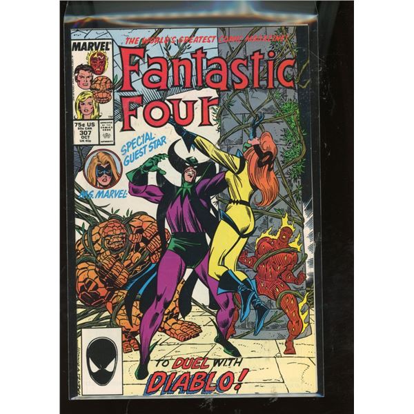 Fantastic Four #307 (Marvel Comics, Oct 1987) Ms. Marvel, Diablo