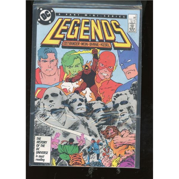 DC Comics Legends #3 (1987) Ostrander Wein Byrne Kesel - Karate Kid Ad Back