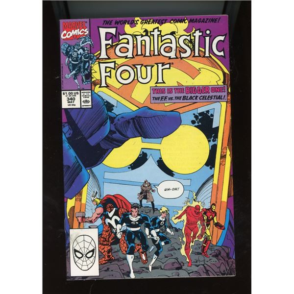 Fantastic Four #340 (Marvel Comics, May 1990) F.F. vs. Black Celestial