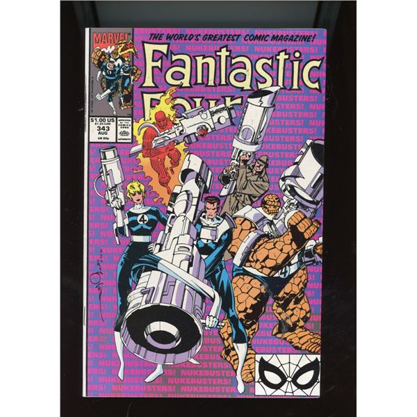 Fantastic Four #343 (Marvel Comics, Aug 1990) "Nukebusters!"