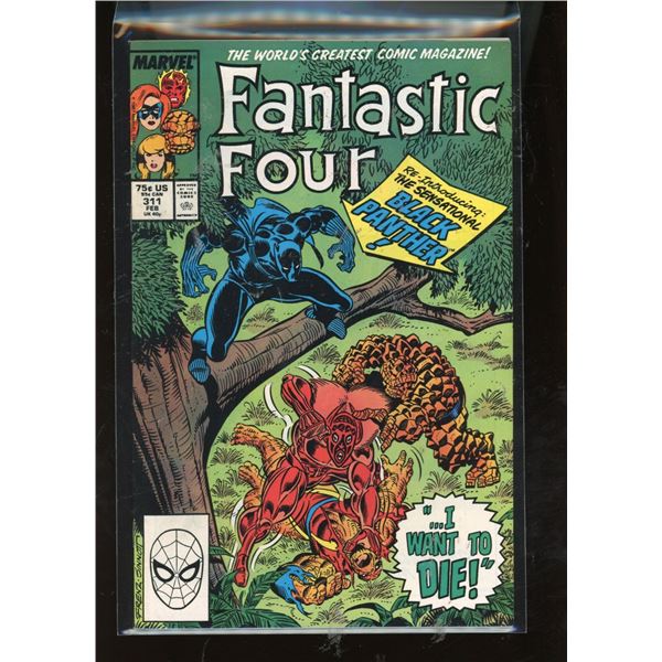 Marvel Comics Fantastic Four #311 "I Want to Die!" Black Panther (Feb 1988)