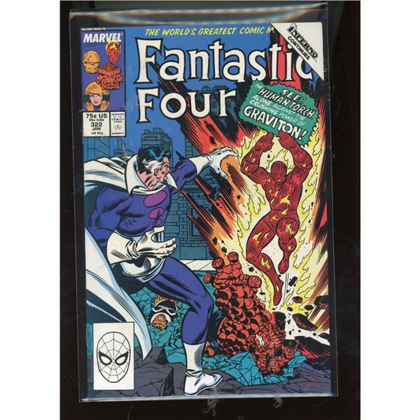 Fantastic Four #322 (Marvel Comics, Jan 1989) Inferno Crossover Graviton
