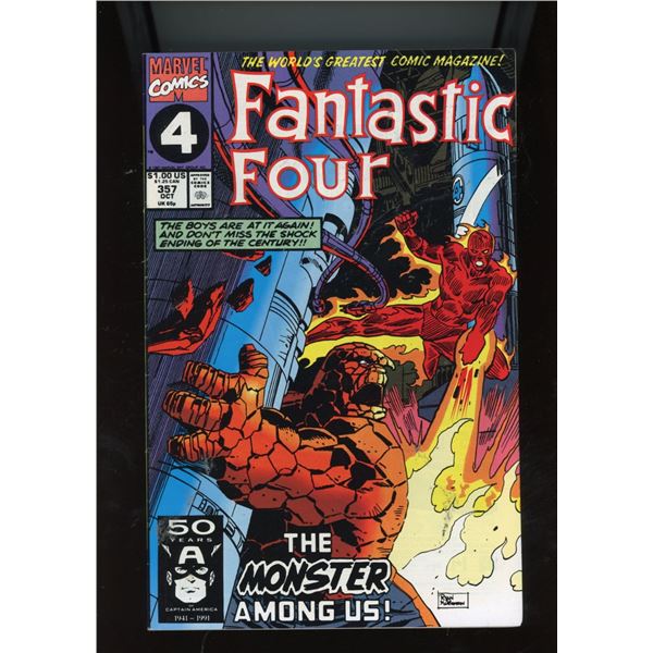 Marvel Comics Fantastic Four #357 "The Monster Among Us!" (Oct 1991)