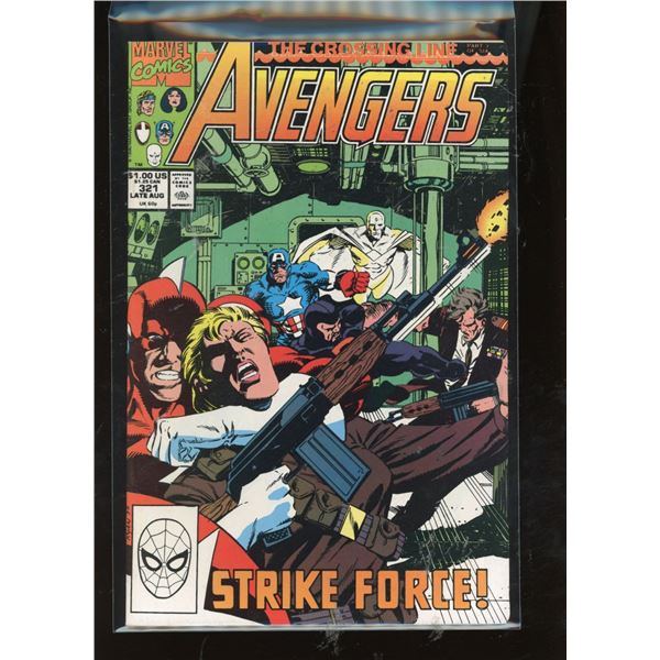 Avengers #321 (Marvel Comics, Aug 1990) - The Crossing Line Part 3