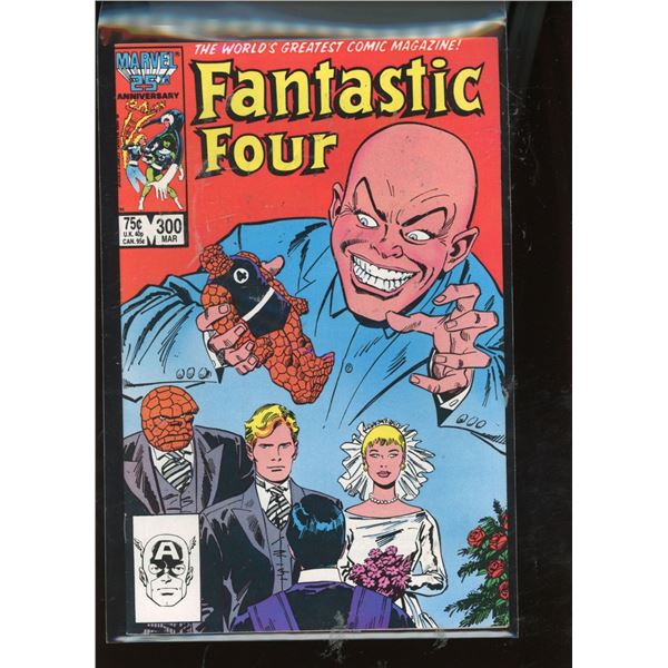 Fantastic Four #300 (Marvel Comics, Mar 1987) - Johnny Storm & Alicia Masters Wedding