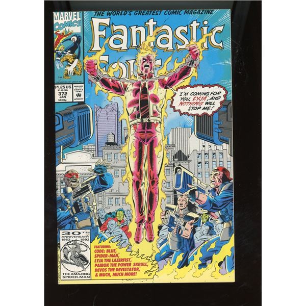 Fantastic Four #372 (Marvel Comics, Jan 1993) Spider-Man Appearance