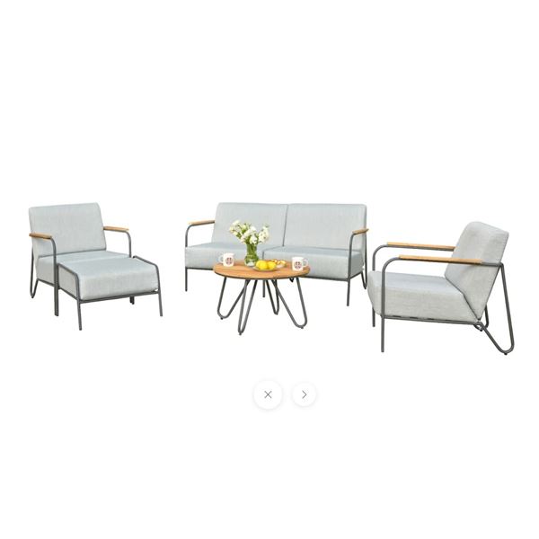 *NEW IN BOX* 101 STORIES COLLECTION 5 PC LYSARA OUTDOOR SOFA SET *READY-TO-ASSEMBLE*