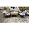 Image 2 : *NEW IN BOX* 101 STORIES COLLECTION 5 PC SERENNA OUTDOOR SOFA SET *READY-TO-ASSEMBLE*