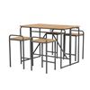 Image 1 : *NEW IN BOX* 101 STORIES COLLECTION TARYNNA FOLDABLE OUTDOOR DINING SET-GREY *READY-TO-ASSEMBLE*