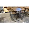 Image 2 : *NEW IN BOX* 101 STORIES COLLECTION TARYNNA FOLDABLE OUTDOOR DINING SET-GREY *READY-TO-ASSEMBLE*