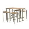 Image 1 : *NEW IN BOX* 101 STORIES COLLECTION TARYNNA FOLDABLE OUTDOOR DINING SET-OLIVE *READY-TO-ASSEMBLE*