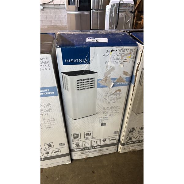 INSIGNIA 7,000 BTU 3-IN-1 PORTABLE AIR CONDITIONER WITH DEHUMIDIFIER *IN BOX*