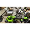 Image 1 : GREENWORKS PRO 80V 21" CORDLESS LAWN MOWER W/GRASS CATCHER BAG, BATTERIES & CHARGER *WORKING