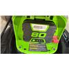 Image 3 : GREENWORKS PRO 80V 21" CORDLESS LAWN MOWER WITH BATTERY *NO CHARGER/WORKING CONDITION UNKNOWN/MAY