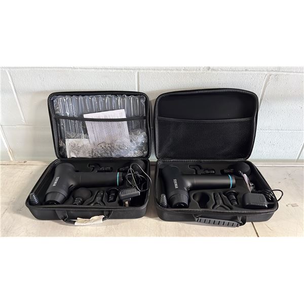 (2) HOMEDICS PERCUSSION MASSAGERS *WORKING CONDITION UNKNOWN/MAY BE MISSING PARTS & OR PIECES*