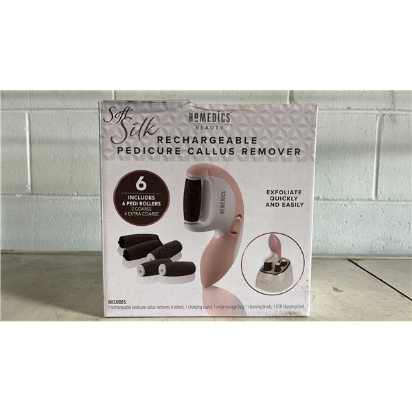 HOMEDICS BEAUTY SOFT SILK RECHARGEABLE PEDICURE CALLUS REMOVER *WORKING CONDITION UNKNOWN/MAY BE