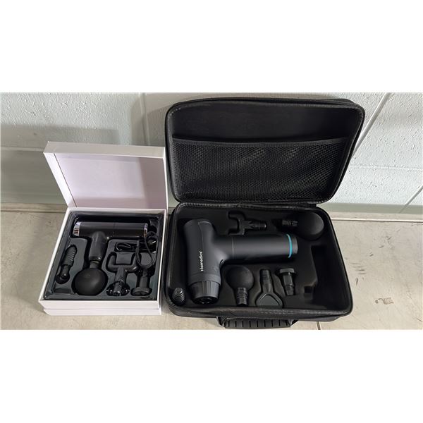 PERCUSSIVE MASSAGE GUN & HOMEDICS MASSAGE GUN *WORKING CONDITION UNKNOWN/MAY BE MISSING PARTS & OR