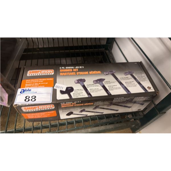SHOP IRON PROFESSIONAL 5-PC GENERAL HAMMER SET