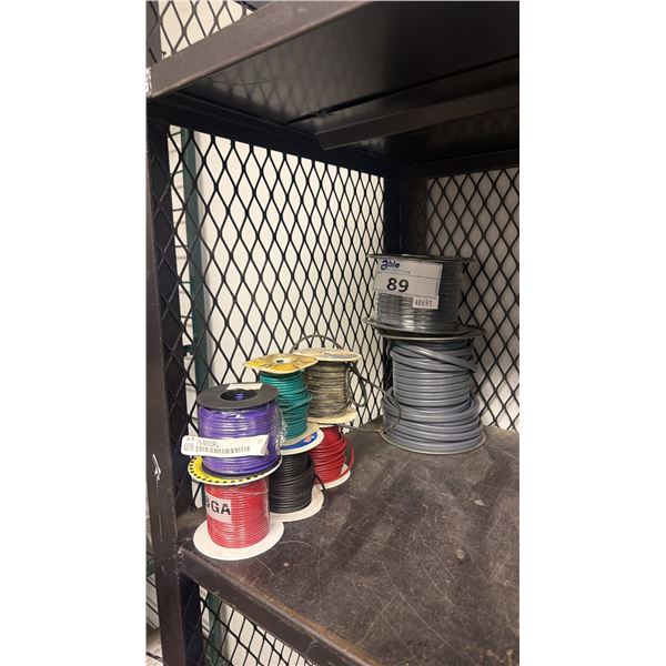 SPOOLS OF ASSORTED WIRE