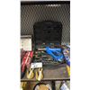 Image 3 : SHELF OF ASSORTED ITEMS INCLUDING; FLEX HEAD RATCHET SET, 3-PC AVIATION SNIPS SET, 7-PC BATTERY
