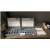Image 1 : 2 TOPNUT FASTENERS HARDWARE ORGANIZERS WITH CONTENTS, 2 METRIC GREASE FITTINGS ORGANIZERS WITH