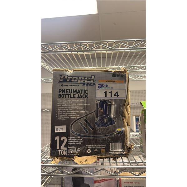 PROPEL HD PNEUMATIC 12 TON BOTTLE JACK