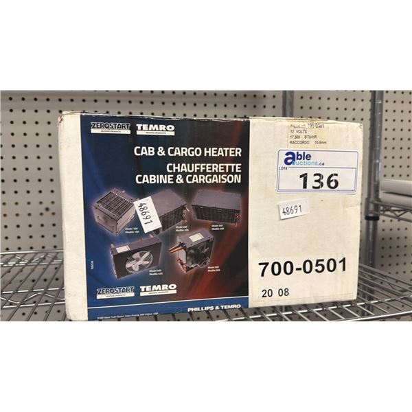 ZEROSTART TEMRO CAB & CARGO HEATER KIT