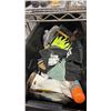 Image 4 : SHELF OF ASSORTED ITEMS INCLUDING; SAFETY WORK GLOVES, SPRING ASSORTMENT KIT, ELECTRICAL COMPONENTS