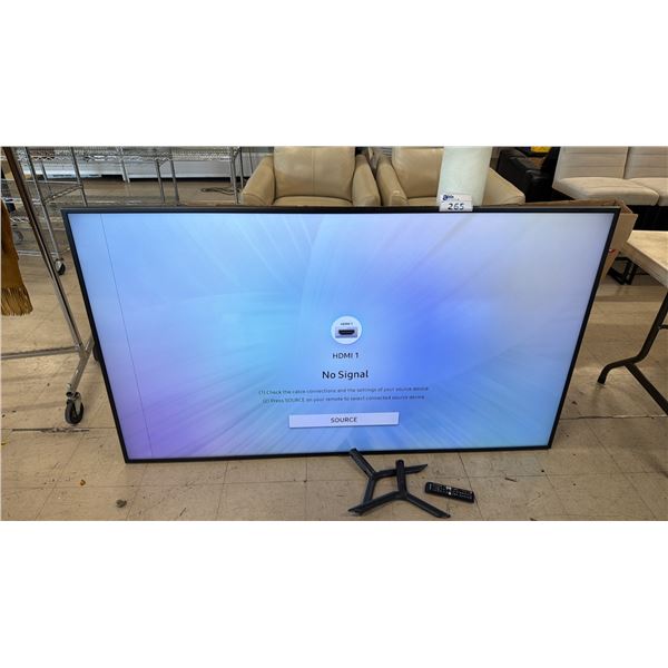 SAMSUNG 75" SMART TV WITH REMOTE *VERTICAL DEAD PIXEL LINE/STANDS MAY NOT MATCH TV*