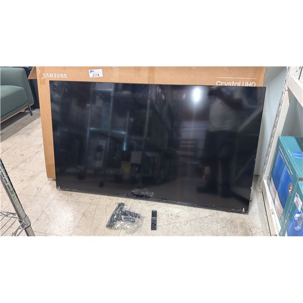 SAMSUNG 65" 4K CRYSTAL UHD TV WITH REMOTE & BOX *STAND MAY NOT MATCH*