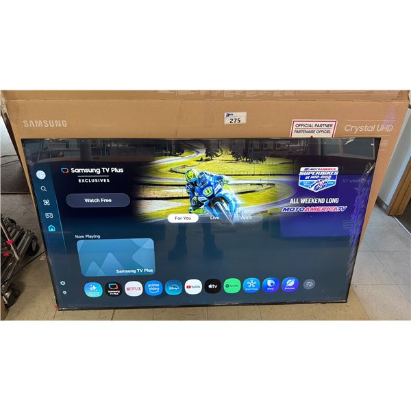 SAMSUNG 75" U7900F CRYSTAL UHD 4K SMART TV WITH REMOTE & BOX *STAND MAY NOT MATCH*