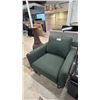 Image 1 : MODERN ACCENT OLIVE GREEN FABRIC CHAIR