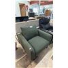 Image 2 : MODERN ACCENT OLIVE GREEN FABRIC CHAIR