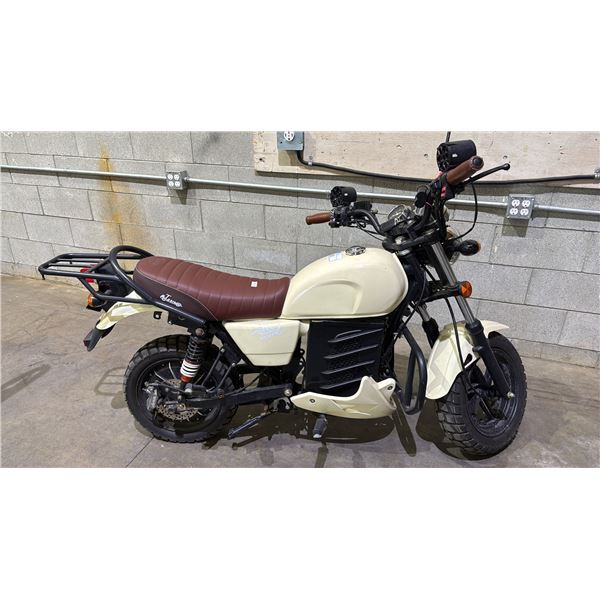 NKT ELECTRIC MOTORCYCLE. (WORKING CONDITION UNKNOWN/ MAYBE MISSING PARTS PIECES)