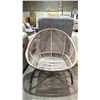 Image 2 : SYNTHETIC RATTAN EGG LOUNGE CHAIR (1 ADJUSTABLE FOOT MISSING)