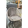 Image 3 : SYNTHETIC RATTAN EGG LOUNGE CHAIR (1 ADJUSTABLE FOOT MISSING)
