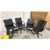 Image 1 : 4 ASSORTED ROLLING OFFICE CHAIRS WITH VARIOUS DAMAGE