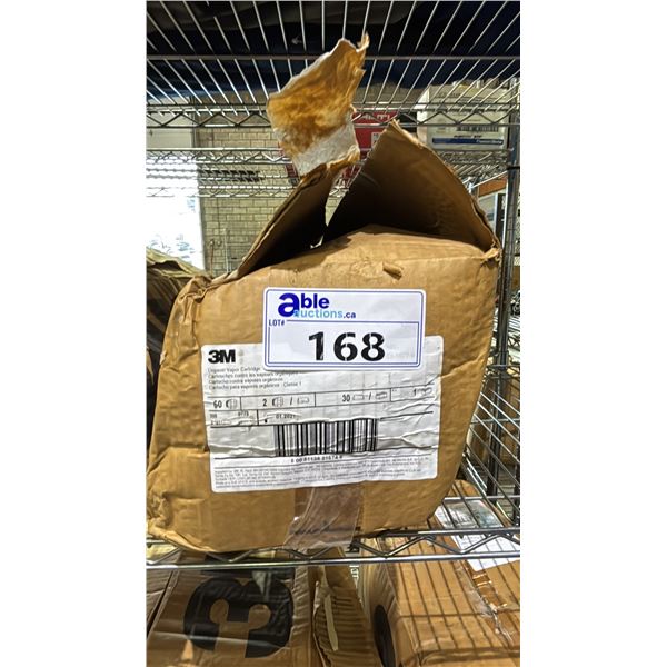 BOX OF 3M 6001 NIOSH ORGANIC VAPORS RESPIRATOR FILTERS
