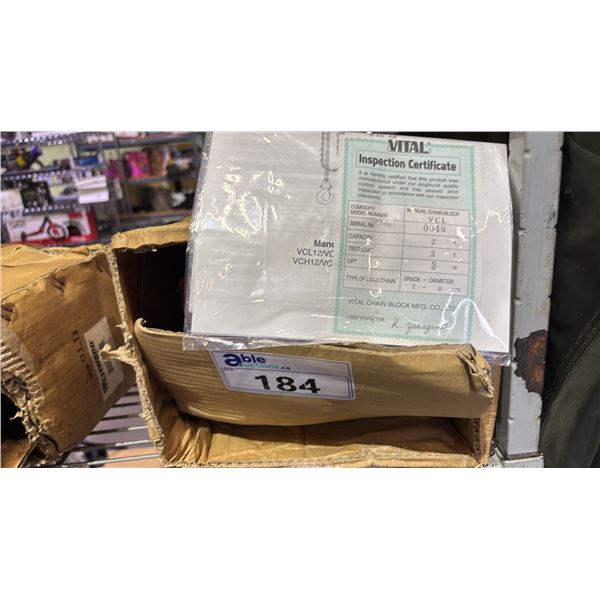 *NEW* WESTWARD 2 TON CHAIN HOIST