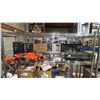 Image 1 : SHELF OF ASSORTED ITEMS INCLUDING; RATCHET TIE-DOWNS, DRILL BIT SET & WRENCH SET