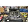 Image 4 : SHELF OF ASSORTED ITEMS INCLUDING; RATCHET TIE-DOWNS, DRILL BIT SET & WRENCH SET