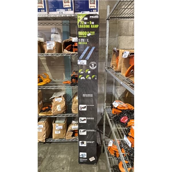 PRIME AUTOMOTIVE 72" X 9" LOADING RAMP 1,000 LBS CAPACITY