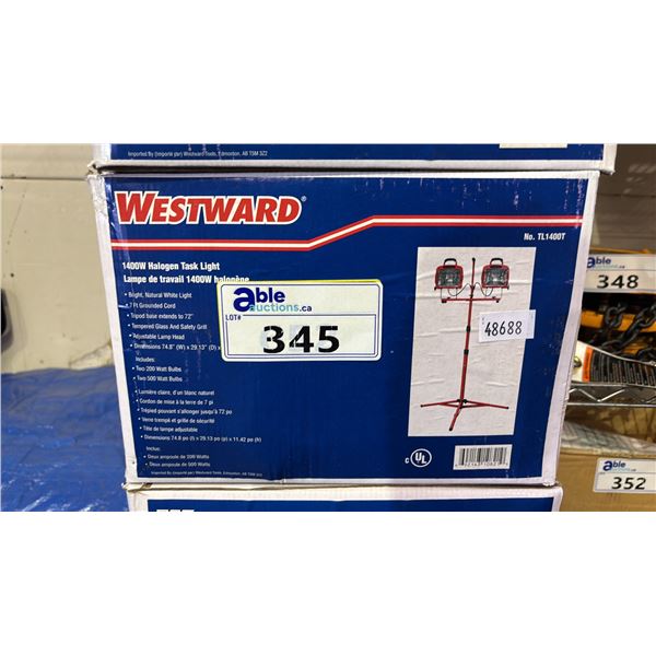 *NEW* WESTWARD 1400W HALOGEN TASK LIGHT PAIR WITH TRIPOD
