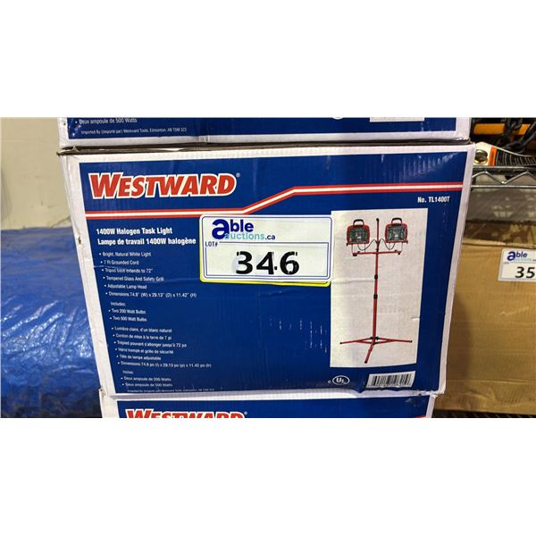 *NEW* WESTWARD 1400W HALOGEN TASK LIGHT PAIR WITH TRIPOD