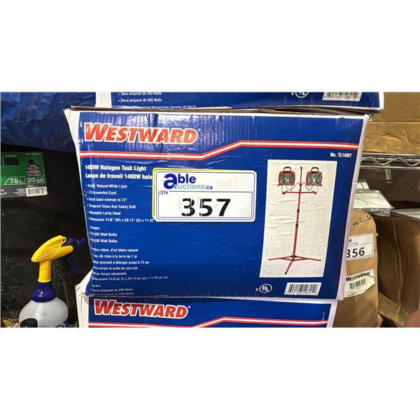 *NEW* WESTWARD 1400W HALOGEN TASK LIGHT PAIR WITH TRIPOD