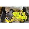 Image 2 : BIN OF ASSORTED ITEMS INCLUDING; RESPIRATOR MASK, WORK GLOVES, DUPONT PROSHIELD 50 COVERALLS & MORE