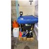 Image 1 : ASSORTED ITEMS INCLUDING; 5 GALLON PAILS, WASTE BIN, TARP, GARBAGE BAGS & MORE