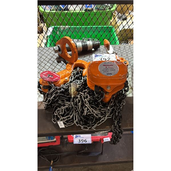 WESTWARD 3 TON CHAIN HOIST
