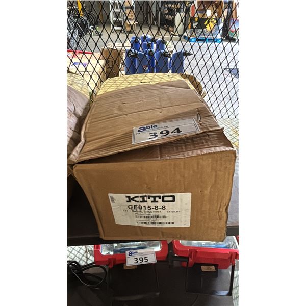 KITO HEAVY DUTY 1 1/2 TON CHAIN HOIST