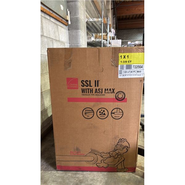 OWENS CORNING SSL II FIBERGLASS PIPE INSULATION